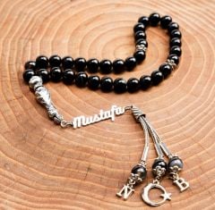 Özel Akik Taşı Tesbih Babalar Günü Hediyesi Ahşap Kutu