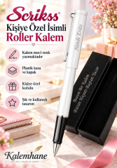 Kalemhane Scrikss Kişiye Özel İsimli Roller Kalem – Kişiye Özel Yazılı Hediye Kutulu Hediye Paketli , Mavi Yazım