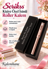 Kalemhane Scrikss Kişiye Özel İsimli Roller Kalem – Kişiye Özel Yazılı Hediye Kutulu Hediye Paketli , Rose