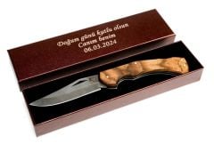 Kişiye Özel İsimli Çakı ve Kutusu