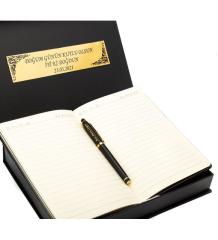 Kişiye Özel Osmanlı Kutulu Defter ve Kalem Seti