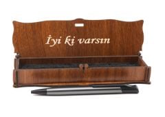 Kişiye Özel Ahşap Kutulu Tükenmez Kalem