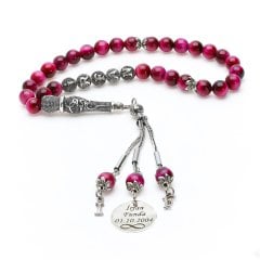 Özel Aşk İmame Kaplan Gözü Doğal Taş Tesbih