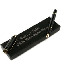 Siyah Altın Yüksek Kalite Dolma Kalem