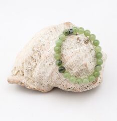 Prehnite Doğal Taş Bileklik ve Kutusu