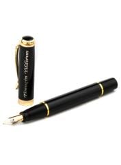 Ahşap Kutulu Siyah Altın Yüksek Kalite Dolma Kalem