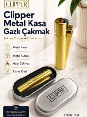 Clıpper Marka Metal Gazlı Çakmak