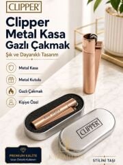 Clıpper Marka Metal Gazlı Çakmak