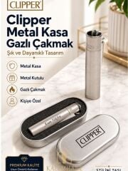 Clıpper Marka Metal Gazlı Çakmak