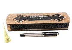 Özel Kızaklı Kutuda BESMELE Kabartma Roller Kalem