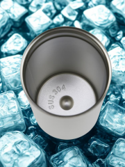 Dijital Göstergeli Termos Kişiye Özel 500 ml Beyaz