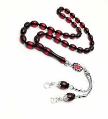 Özel Ahşap Kutulu Toz Kehribar Tesbih