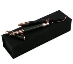 Lüks Kutulu Roller ve Tükenmez Kalem Seti