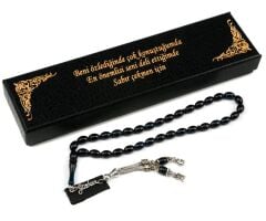 Gümüş İsimli Sıkma Kehribar Tesbih