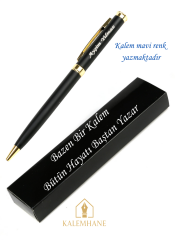 Mat SiyahKişiye Özel İsimli Tükenmez Kalem