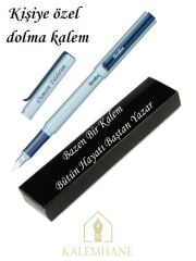 Kişiye Özel Scrikss Dolma Kalem Özel Kutulu (mavi)