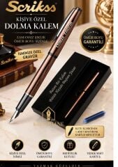 Kalemhane Kişiye Özel Scrikss Dolma Kalem Özel Kutulu Ömür Boyu Garantili Hediye Paketli