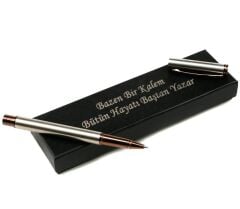 Kalemhane Scrikss Bakır Roller Kalem Kişiye Özel Kutulu