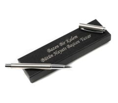 Kalemhane Scrikss Krom Roller Kalem Kişiye Özel Kutulu Ömür Boyu Garanti Hediye Paketli