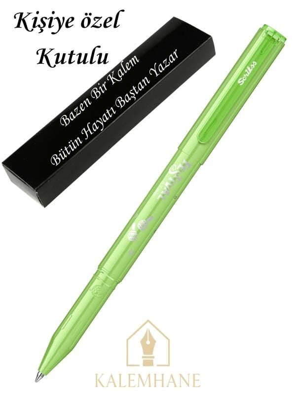 Kalemhane Scrikss '' Yeşil '' Festival Roller Kalem - Dış Renk İle Yazı Rengi Aynıdır