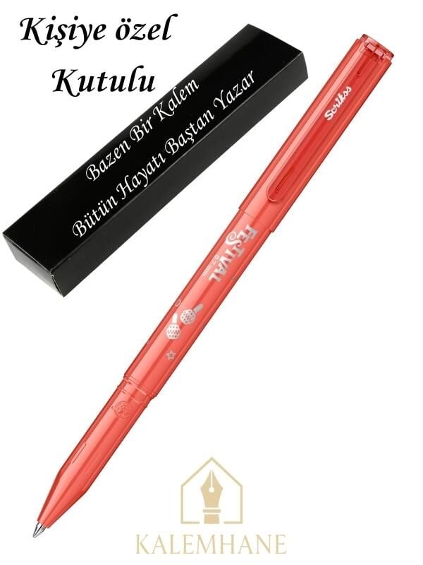 Kalemhane Scrikss '' Kavun'' Festival Roller Kalem - Dış Renk İle Yazı Rengi Aynıdır