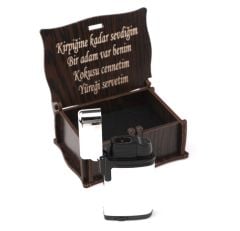 Kişiye Özel Benzinli Çakmak Ahşap Kutulu