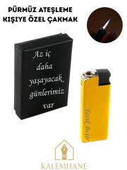 Pürmüz Ateşleme Kişiye Özel Çakmak ve Kutu