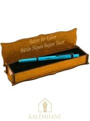 Kalemhane Kişiye Özel Adel versatil kalem ( uçlu ) 0.7 Ahşap Kutu