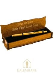 Kalemhane Kişiye Özel Adel versatil kalem ( uçlu ) 0.7 Ahşap Kutu
