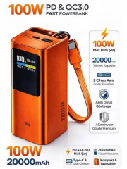 Kalemhane 20. 000 Mah. 100w Powerbank Dijital Ekran