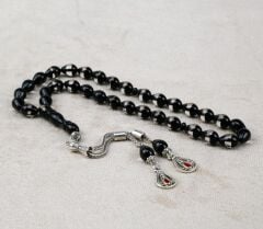 Damla Model Ahşap Kutulu Akrilik Tesbih ( Toz kehribar)