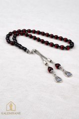 Damla Model Ahşap Kutulu Akrilik Tesbih ( Toz kehribar)