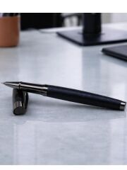 Mat Siyah Kişiye Özel Lüks Kutulu Roller ve Tükenmez Kalem Seti