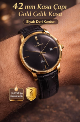 Cortebert Kristal Cam Erkek Kol Saati Deri Kordon