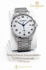 Cortebert Safir Cam Erkek Kol Saati Titanyum