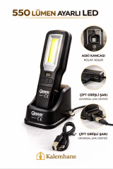 Kalemhane ARM Çok Fonksiyonlu Tamirci Led Fener 550 Lümen