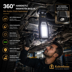 Kalemhane ARM Çok Fonksiyonlu Tamirci Led Fener 550 Lümen