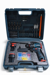 Gerçek Güç Darbeli 90 Parça, Çift Batarya Vidalama Seti 24 v 5 ah