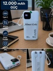 Kişiye Özel Dijital Powerbank 12000 Mah