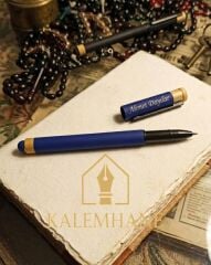 Bambu Aksesuarlı Kişiye Özel Roller Kalem Ahşap Kutulu