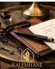 Bambu Aksesuarlı Kişiye Özel Roller Kalem Ahşap Kutulu