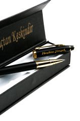 İsme Özel Mat Siyah Roller Kalem